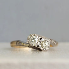 Load image into Gallery viewer, Art Deco Diamond Toi et Moi Ring
