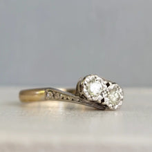 Load image into Gallery viewer, Art Deco Diamond Toi et Moi Ring
