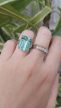 Load and play video in Gallery viewer, Majestic natural aquamarine ring c1950s
